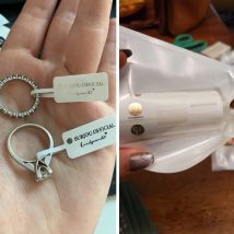 100 stücke Quadratischen Kopf Halskette Ring Individuelles Logo Verpackung Label Preis Tag Für Schmuck Display Herstellung Zubehör Finden Großhandel