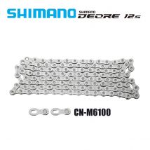 SHIMANO DEORE CN-M6100 12 Velocità HG MTB Catena Mountain Bike Bicicletta 12S Corrente con LINK QUICK 116L 118L 120L 122L 124L 126L