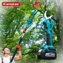 Kamolee 50mm Brushless Cordless Forbici elettriche Potatore Cesoie da potatura Efficiente Albero da frutto Bonsai Potatura Rami Taglierina