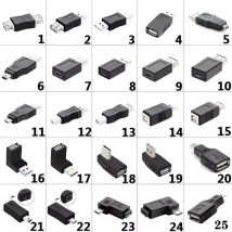 USB 2.0-Adapter, Android Mini 5P Micro 5P USB BM/BF-Adapter, Android-Datensladeadapter Stecker auf Buchse