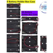 New And Original Plastic Standard Size AA/18650 Battery Holder Box Case Black With Wire Lead 3.7V/1.5V Clip