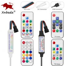 WS2813 WS2815 Led Pixel Streifen Licht Controller 14/21 Tasten RF 17 Tasten Musik MINI Led Band Fernbedienung USB5V/DC5-24V