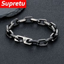 Charme Einfache Kuba O-kette Armband Männer Frauen Mode Dubai Link Punk Hip Hop Edelstahl Paar Armreif Trendy Schmuck geschenke