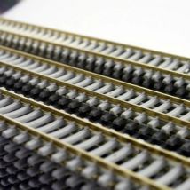 Zug Ho, Maßstab 1:87, Länge 50 cm, Metallschiene, Modelleisenbahn, Maquette, Bois, Gebäude, Hobby, Modellwerkzeuge, Zugschienen-Verbindungsmaterial