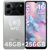 DOOGEE Note56 Plus Smartphone Android 16 Gemini AI 6150mAh Battery 6.56'' Display 6GB RAM 256GB ROM Widevine L1 Mobile Phone