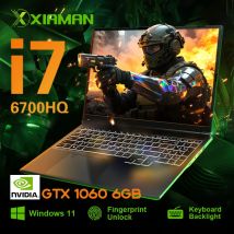 2025 Xiaman 16 "ordenador portátil para juegos intel Core i7-6700HQ GTX 1060 IPS 1920*1200 Notebook Gamer 16GB DDR4 1TB SSD Windows 11 ordenador portátil