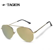 TAGION nowy męski Pilot okulary przeciwsłoneczne kobiety mężczyźni oprawki ze stopu modne okulary przeciwsłoneczne soczewki do jazdy okulary Unisex 2767