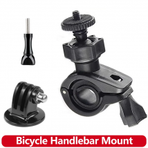 Supporto per Manubrio Bicicletta per GoPro Hero 13 12 11 10 9 Insta360 X5 SJCAM AKASO DJI Osmo Action 6/5 PRO/4/3 Nano Camera