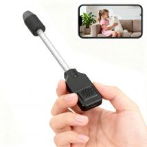 PNZEO Telecamera di sicurezza intelligente plug-in compatta per interni, video Full HD, visione notturna, rilevamento del movimento, audio bidirezionale, telecamera per animali domestici