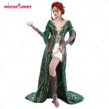 Mic kostüme Frauen Jagd Triss DC Outfit Kleid Robe Curvy Cosplay Kostüm