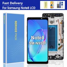 Note 8 Display With Frame For Samsung Note8 N950F N950U N950W N950FD LCD Display Touch Screen Digitizer Assembly
