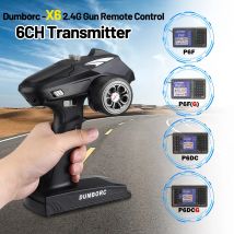 DumboRC X6 2,4G 6CH Sender Fernbedienung mit P6F/P6FG/P6DC/P6DCG Gyro DC Empfänger für RC Auto Tank Boot MN Modell ZD Racing