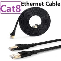 1m 5m 10m 20m cavo di rete Cat 8 cavo 40Gbps cavo Ethernet piatto sottile Internet Ethernet Cat8 RJ45 cavo Lan per Router Laptop