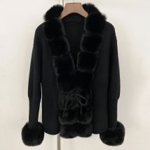 Faux Pelz Pullover Neue Frühling Herbst Übergroßen Strickjacke Frauen Gefälschte Pelz Jacke Mode Künstliche Pelz Weibliche Kleidung
