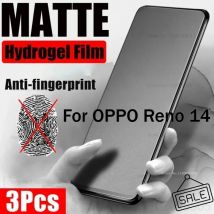 3 pezzi pellicola idrogel opaca antigraffio per OPPO Reno 13/14 Pro 13F protezioni anti-impronte Reno 12/11/10 Pro 12F 11F 8/9 Pro +