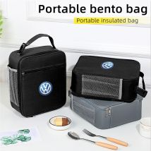Car Insulated Lunch Bag Bento Box Waterproof Picnic Storage Pack For Volkswagen VW Jetta Golf Beetle CC EOS GTI MK2 MK4 MK5