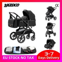 Kinderwagen 3-in-1 einfach zusammenklappbarer multifunktionaler Kinderwagen für Reisen, tragbarer Kinderwagen, Sicherheitssitz, EU-Standard, kostenloser Versand
