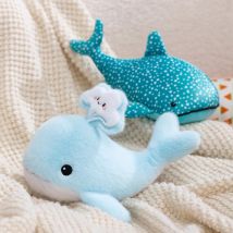 25CM Kawaii Cartoon Simulation Anime Blauwal Gefüllte Meerestier Plüschtier für Kinder Orca Handgemachte Puppe Festival Geschenk