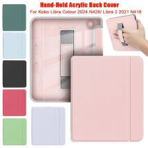 Smart Case For Kobo Libra Colour 2024 Libra 2 2021 7 inch Hand-held Acrylic Clear Soft TPU Back funda N428/N418 7" eBook Shell