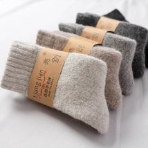 Super Warme Lustige Glückliche Männliche Männer Dicker Feste Socken Merino Wolle Kaninchen Socken Schnee Winter Socken calceta hombre skarpety meskie