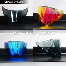 AX9 Helmet Visor For AGV AX9 Motorcycle Rally Off-road Helmet Visor goggles plating silver golden Replacement Lens