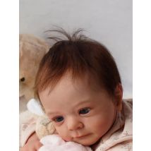 49CM Ganzkörper Silikon Vinyl Neugeborene Babypuppen Reborn Felicia Puppe Handbemalt mit Genesis Hochwertiger 3D-Hautton