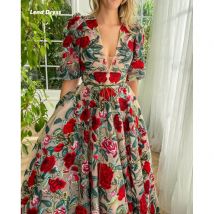 Lena Maßgeschneidertes Abendkleid, luxuriöse, elegante Abendkleider für besondere Anlässe, Hochzeits-Partykleid, Ballkleider mit floraler Spitze