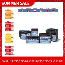 Batería de fosfato de hierro y litio, suministro recargable LiFePo4 de 12V, 6Ah, 10Ah, 12Ah, 20Ah, 25AH, 30Ah, funciona en serie o paralelo