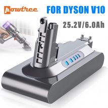 Powtree Per Dyson V10 Batteria di Ricambio 25.2V 6000mAh V10 SV12 V10 Assoluto V10 Fluffy Cyclone V10 Batteria Aspirapolvere