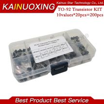 10 wert 200PCS BC337 BC327 2N2222 2N2907 2N3904 2N3906 S8050 S8550 A1015 C1815 Transistor Sortiment Kit Transistoren Box Pack