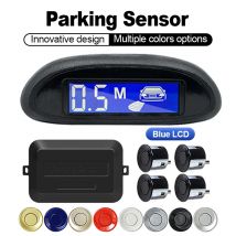 Sensore di parcheggio Hippcron per auto con monitor LED inverso Parktronic automatico Display retroilluminato con sistema di rilevamento radar a 4 sensori