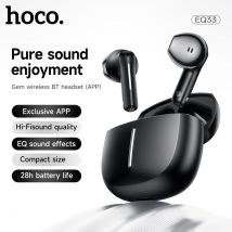 HOCO EQ33 Auricolare Bluetooth wireless Controllo app Cuffie stereo vivavoce con microfono per auricolare semi-in per telefono cellulare