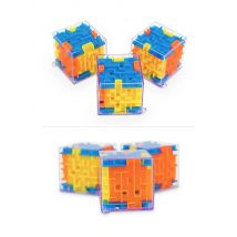 Ovly 3D Maze Cube Magic Cube Six-Sided Decompression Puzzle Speed Matching Rolling Ball Transparent Children Educational Toys
