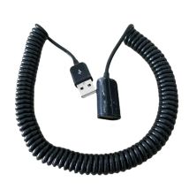 USB 2.0 Spring Telescopic Data Extension Cable Male to Female for Camera Mouse  Devices 3M