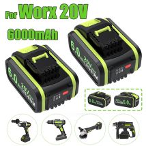 6000mah For worx 20v batterie li-ion batterie wa3553 wa3551 wa3551 wa3572 wa3553 wx390 wa3551 wx176 wx178 wu268 bohr batterie