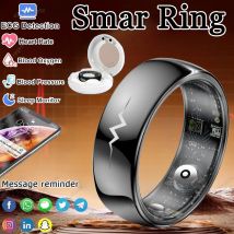 2025 Neuer Smart Ring EKG/Blutdruck-Gesundheits- und Schlafmonitor Mehrere Sportmodus 5 ATM Fitness-Tracker für Männer Frauen Smartring