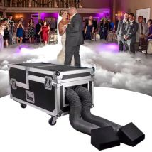 Dal Messico 3000W Macchina per la nebbia bassa DMX Telecomando 2 prese di fumo Macchina per il fumo pesante per spettacoli teatrali di feste di nozze