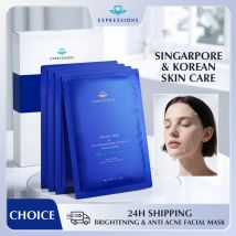 EXPRESSIONS Maschera viso schiarente e anti-imperfezione con niacinamide, SymRadiance ™ 388 ed estratto di liquirizia per un tono uniforme della pelle