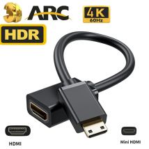 Kabel Mini HDMI 4K 60Hz HDMI 2.0 Adapter kabla Mini HDMI na HDMI Adapter kabla Mini HDMI męski na HDMI żeński
