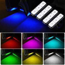 2/4PCS Auto Tür Willkommen LED Licht Magnetische Steuerung USB Lade Auto Öffnen Tür Sicher Anti-kollision notfall Signal Lampe