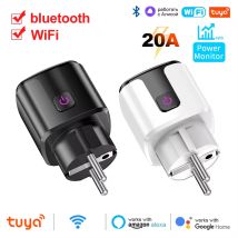 Smart Plug Tuya Smart Steckdose EU 20A WiFi Voice Control Yandex Alice Alexa Google Home Für Tuya Smart Leben APP power Metering