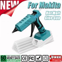 BATTOOL Für Makita Akku-Heißklebepistole, kompatibel mit 18 V BL1830 BL1840 Li-Ionen-Akku, DIY elektrische Wärme-Reparatur-Elektrowerkzeug