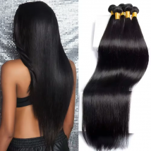 Fasci di capelli umani 16A 28 30 32 fasci lisci da 34 pollici capelli umani 100% capelli vergini brasiliani non trattati 3/4/5 offerte di pacchi