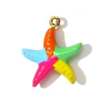 3 pz/lotto in Acciaio Inossidabile Smalto Conchiglia Collana di Pesce Pendenti Dipinti Stella Marina Orecchini FAI DA TE Pendenti e Ciondoli Donne Vacanza Estiva Gioielli