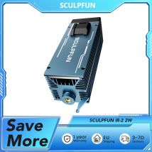 Módulo láser infrarrojo SCULPFUN IR-2 de 2 W, longitud de onda de 1064 nm, punto láser de 0,03 mm, para serie S9 / S10 / S30/S30 Ultra Series / SF-A9