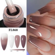 10ml Thermal Nail Art Gel, HEMA TPO Free, UV LED Soak Off Varnish for Women Girls DIY Manicure, Salon Quality, 3 Colors Changing