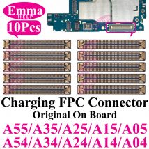 10 Stück Lade-FPC-Anschlüsse für Samsung Galaxy A54 A34 A14 A04 A35 A55 A25 A15 A05s A24 USB-Ladeanschluss auf dem Motherboard