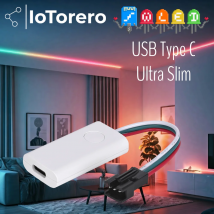 IoTorero WLED Slim Typ C USB adressierbarer Streifen-Controller, tragbar, funktioniert mit Powerbank