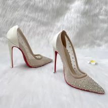 Sommer spitze flache Mesh Strass Pailletten dünne Gürtel einzelne Schuhe dünne hochhackige Kleid große Größe kleine Größe Frauen Sandalen