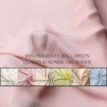 53'' Breit pro Meter Qualität 10 Momme Plain Mulberry Reiner Seiden-Chiffon-Stoff Tanzende Hochzeits-Seidengaze